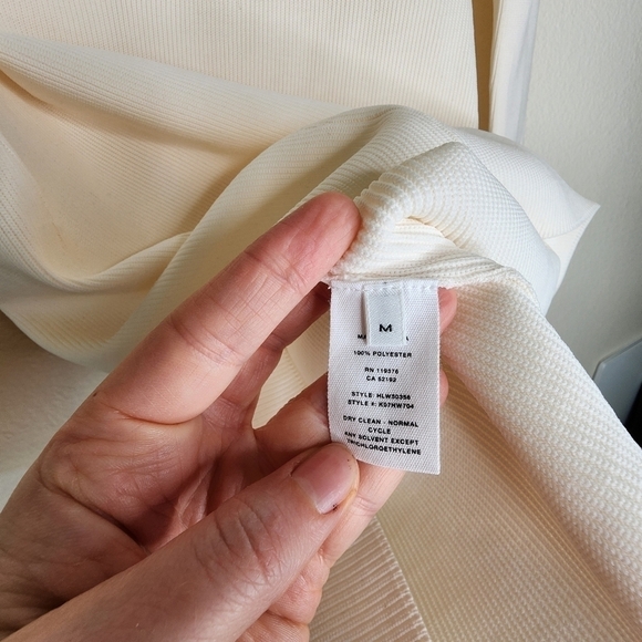 Helmut Lang Ivory Slash Dress M - Picture 6 of 8